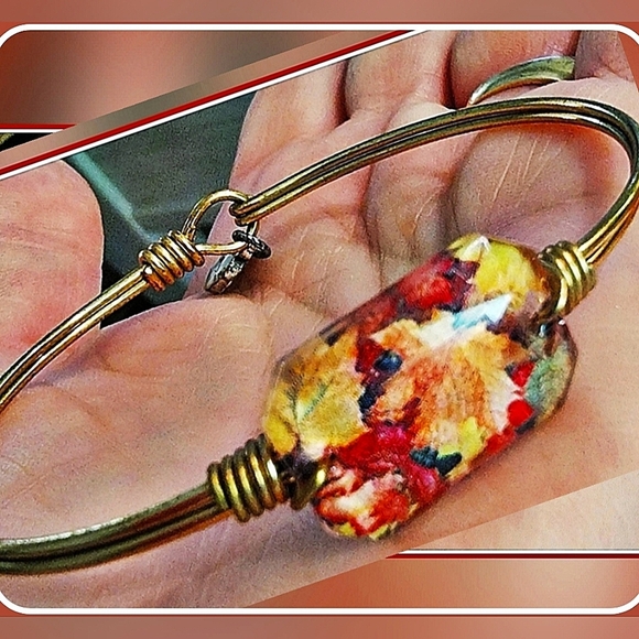 #Luca+Danni #Fall #Autumn Leaves Bangle Bracelet Hard to Find/Out of Stock #NWOT - Picture 1 of 11